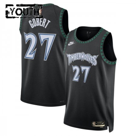 Camiseta Niños NBA Minnesota Timberwolves Rudy Gobert 2025-26 Nike Classic Edition Negro Swingman